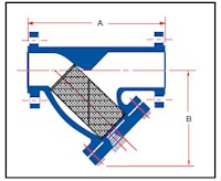 CastYStrainer_Flanged-Steel-Diagram