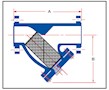 CastYStrainer_Flanged-Steel-Diagram